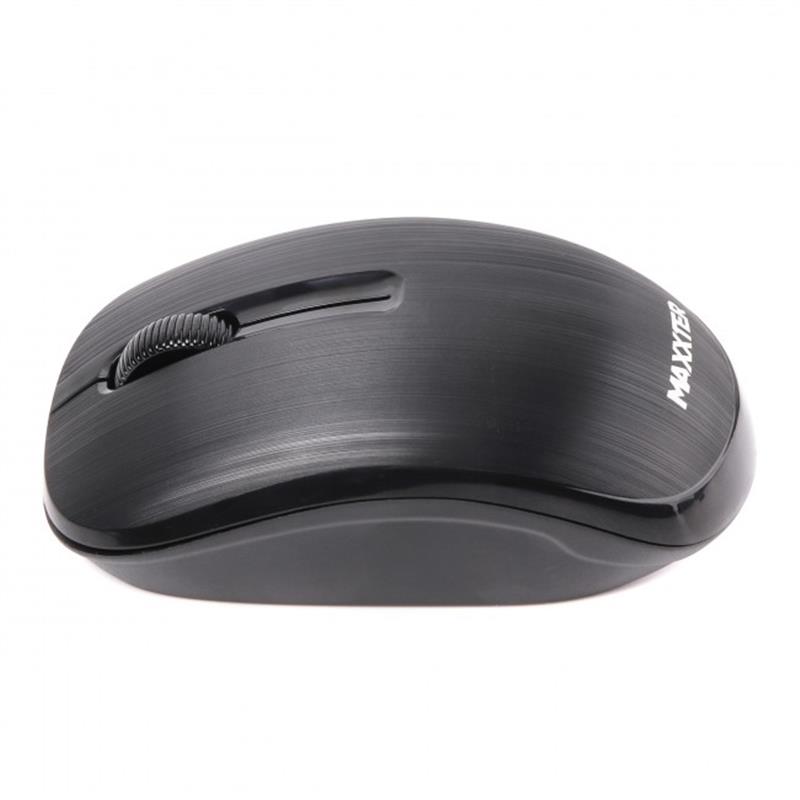 Комп'ютерна мишка бездротова Maxxter Mr-333 Black USB, фото №2
