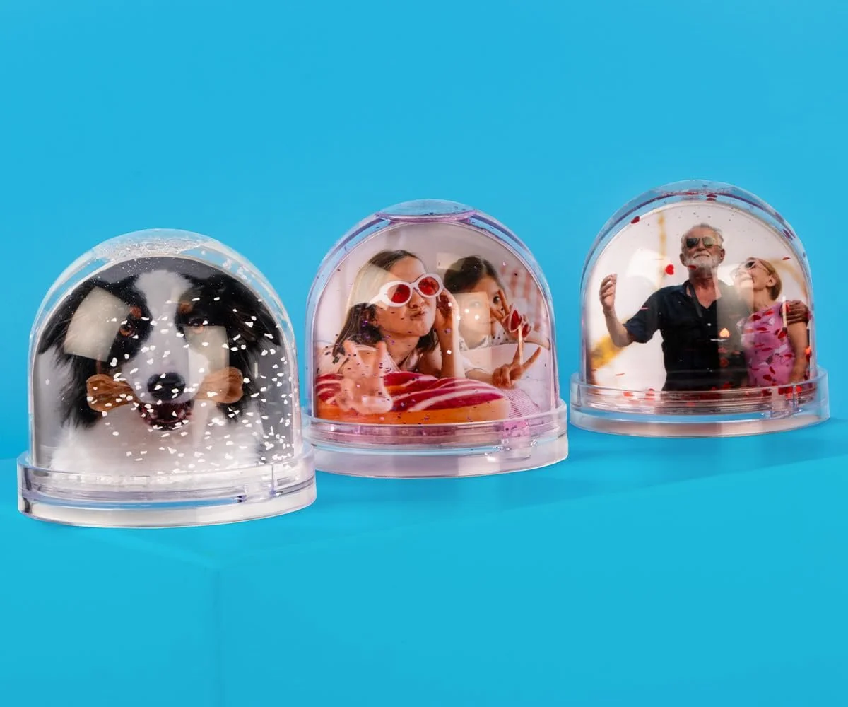 Персоналізована Скляна Куля ORWO з Фото | Індивідуальний Фотоподарунок | Однакове Фото з Обох Сторін | Високоякісна Пластикова Куля | Друк Виготовлено в Німеччині (Блискітки), фото №6