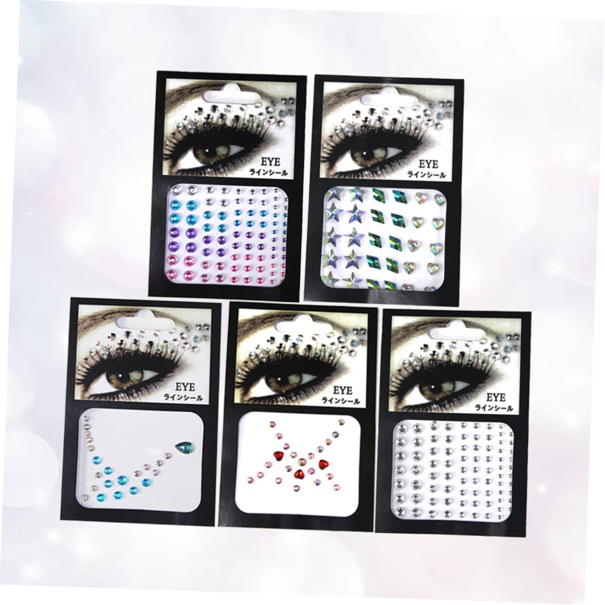 Стразы акриловые FRCOLOR 5 листов на клейкой основе для тела, глаз, лица, фото №9 Стразы акриловые FRCOLOR 5 листов на клейкой основе для тела, глаз, лица, фото №9