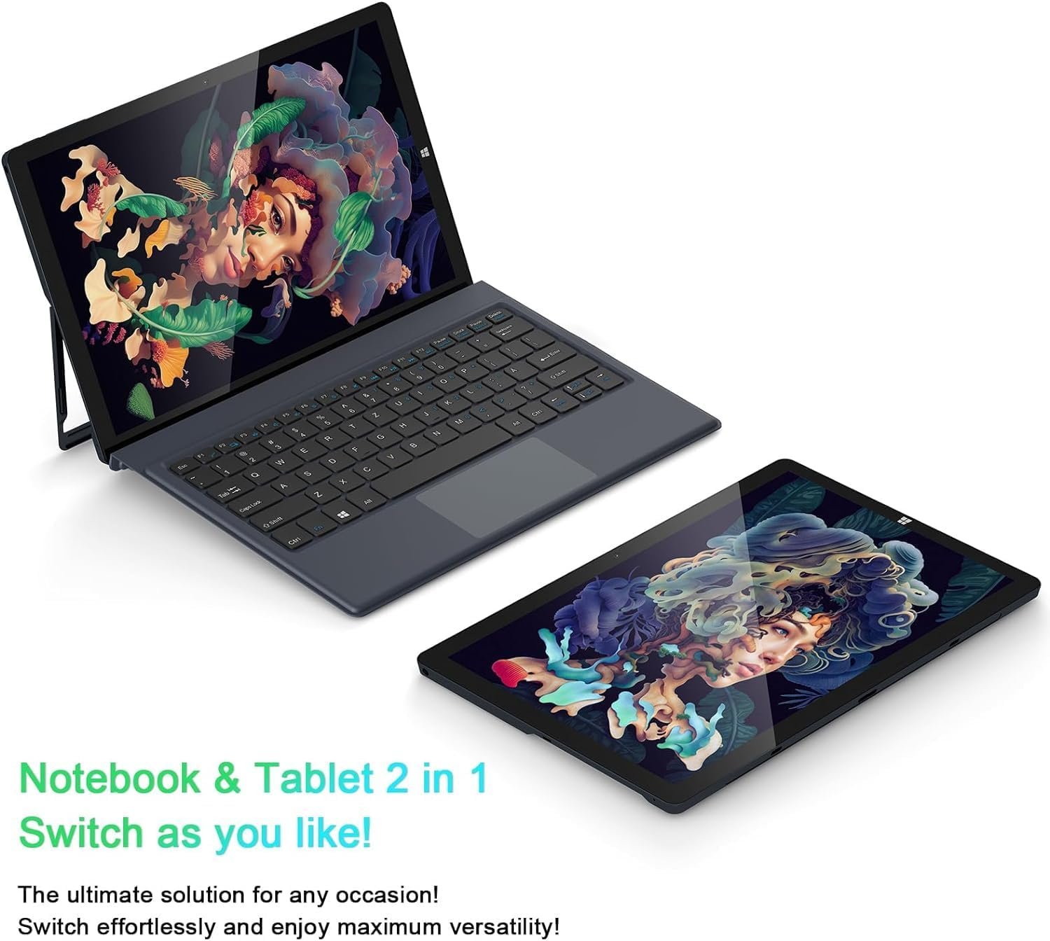 Планшет 10.1" Awow AiBook 10 8/256Gb 4 ядра Windows 11 6500 mAh Черный, фото №4