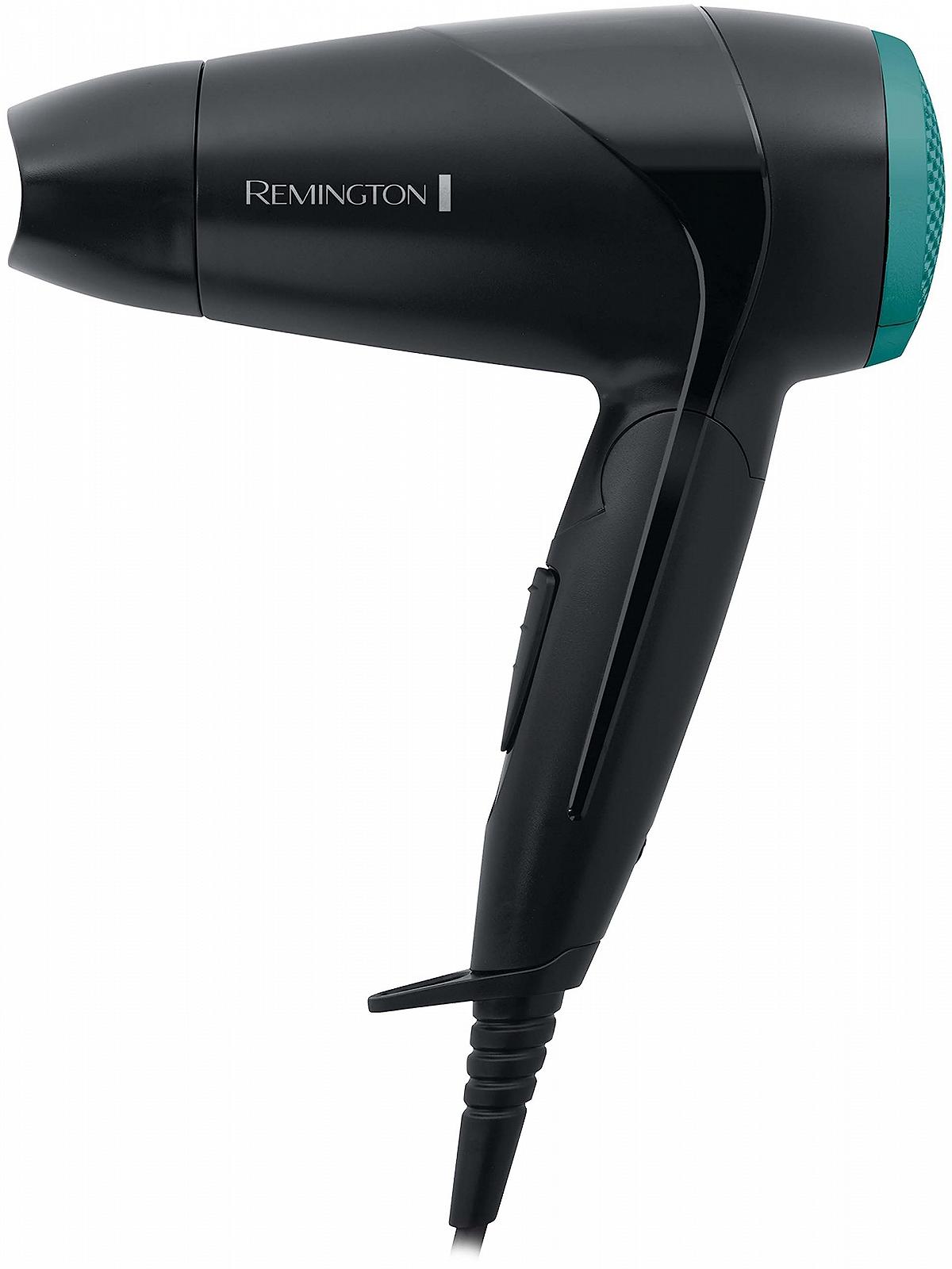 Фен Remington On The Go D1500 2000 Вт, регулировка напряжения, складной, насадка, диффузор, черный, фото №8