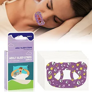 Пластирі для рота для сну для дорослих 60 шт., Коригувальні - Фото 1