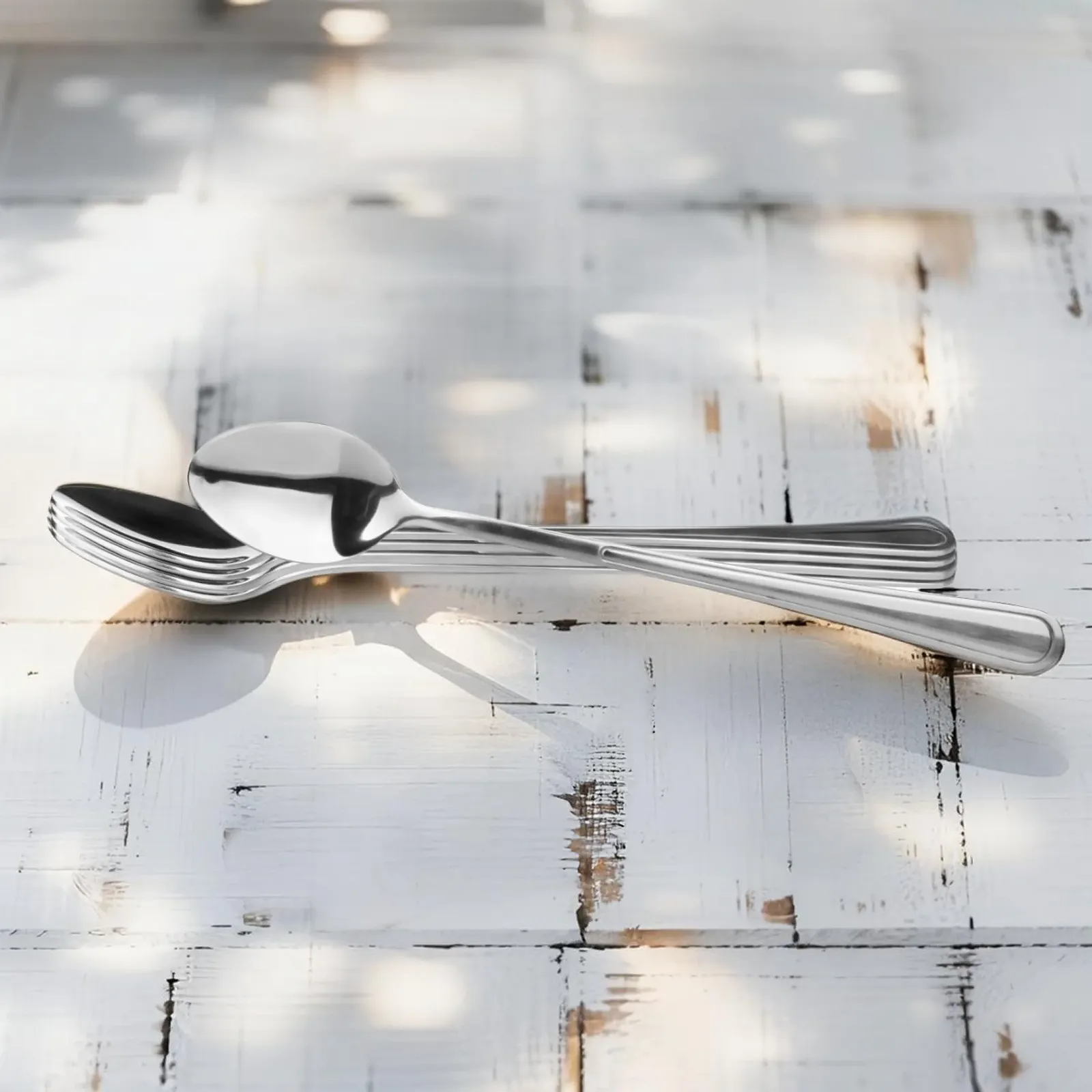 Ложка Glasmark KROSNO 1992 Набір 6 штук Сріблястий, нержавіюча сталь, 19.7 см, фото №2 Ложка Glasmark KROSNO 1992 Набір 6 штук Сріблястий, нержавіюча сталь, 19.7 см, фото №2