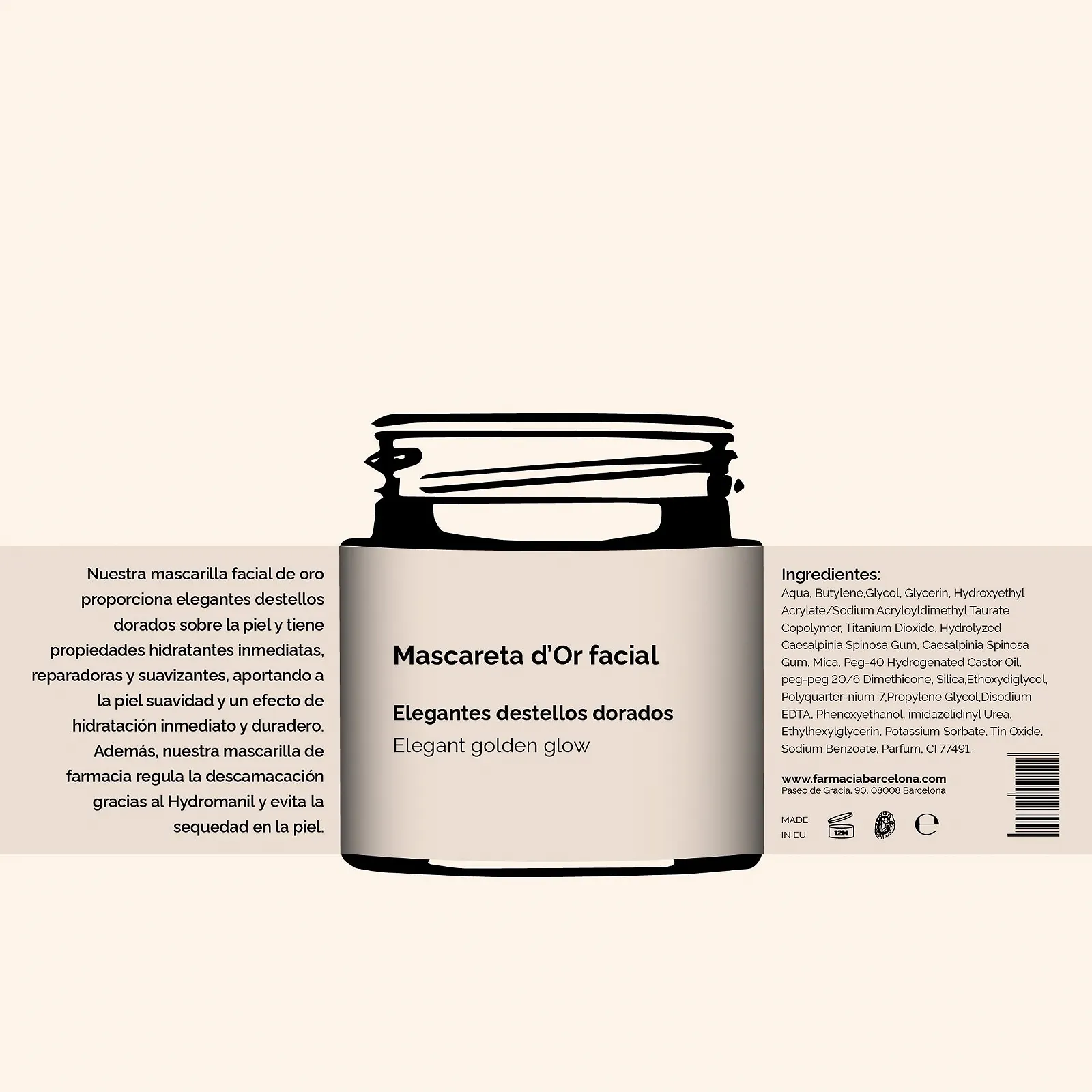 Маска для обличчя Gold 50 мл, фото №3