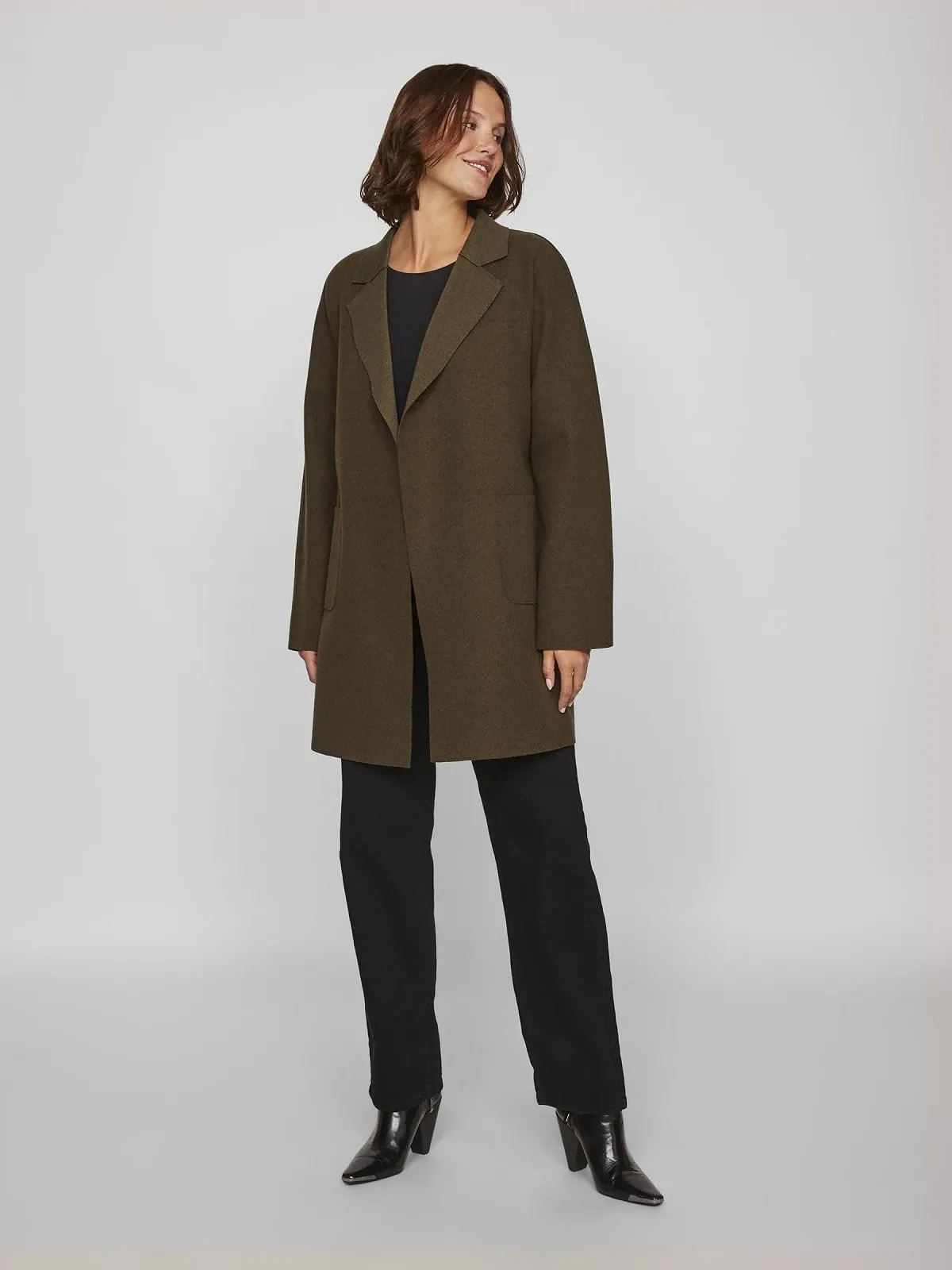 Пальто Vila с поясом, фото №5