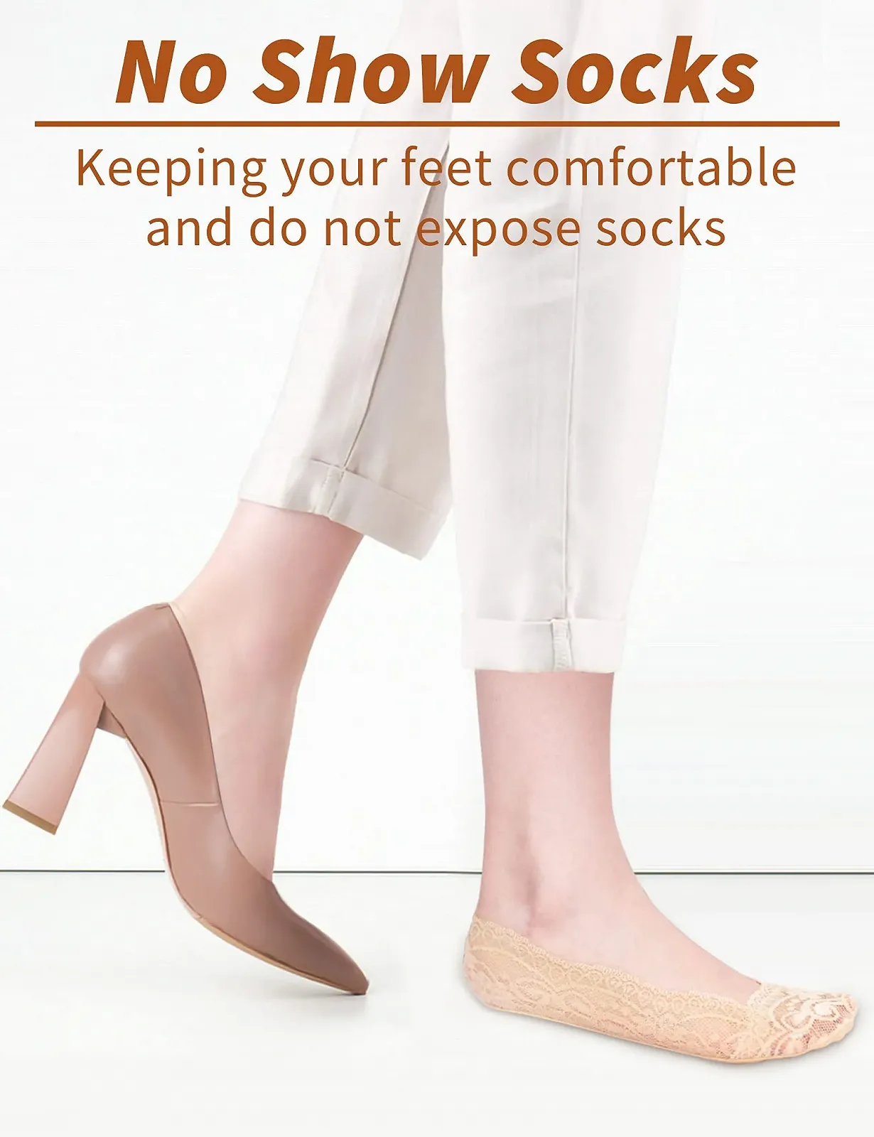 Носки Балерина MELLIEX Invisible Cotton Trainers 6 пар, фото №5