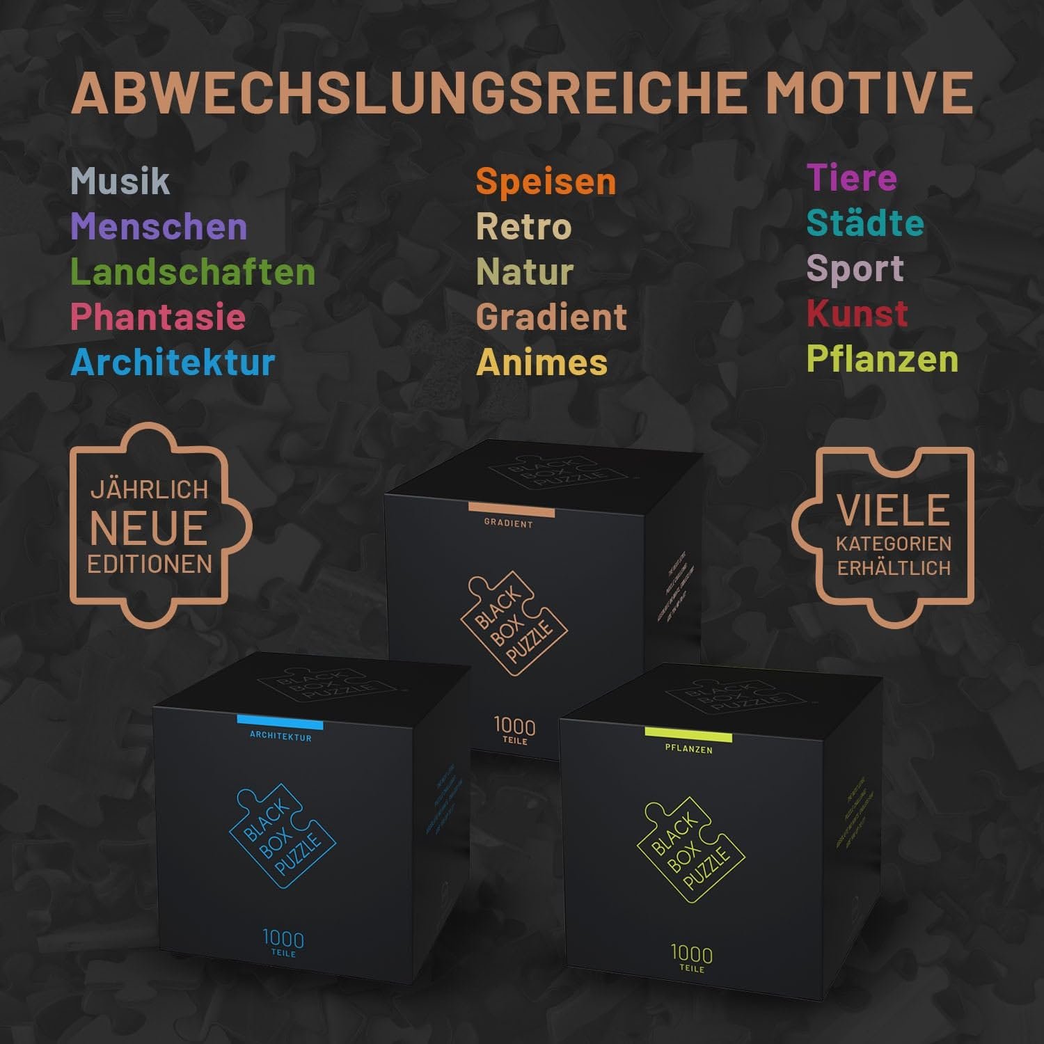 Пазл MiSu Games Black Box Gradient 2023 Edition 1000 деталей сюрприз-мотив без шаблона экстра-сложный, фото №5