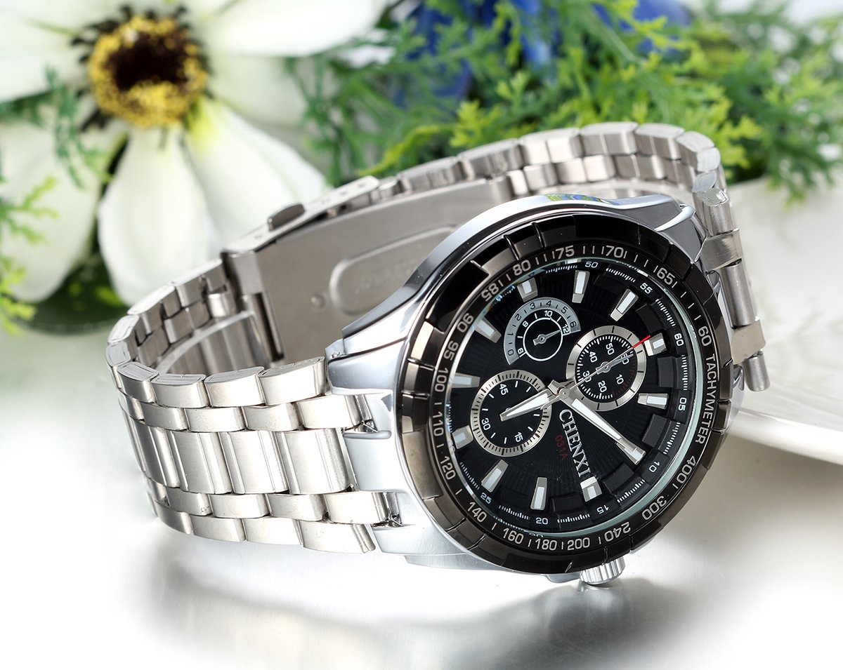 Часы JewelryWe Мужские Нержавеющая сталь Роскошные Дата Календарь 30 м Водонепроницаемые Аналоговые Кварцевые Наручные Часы Мужские Нержавеющая сталь Браслетные Часы с круглым циферблатом и люминесцентными стрелками, фото №2 Часы JewelryWe Мужские Нержавеющая сталь Роскошные Дата Календарь 30 м Водонепроницаемые Аналоговые Кварцевые Наручные Часы Мужские Нержавеющая сталь Браслетные Часы с круглым циферблатом и люминесцентными стрелками, фото №2