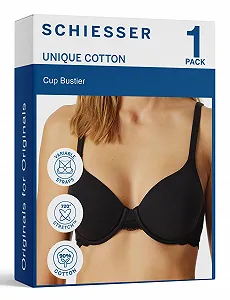 Бюстгальтер Schiesser Unique Cotton на кісточках з чашкою - Фото 1