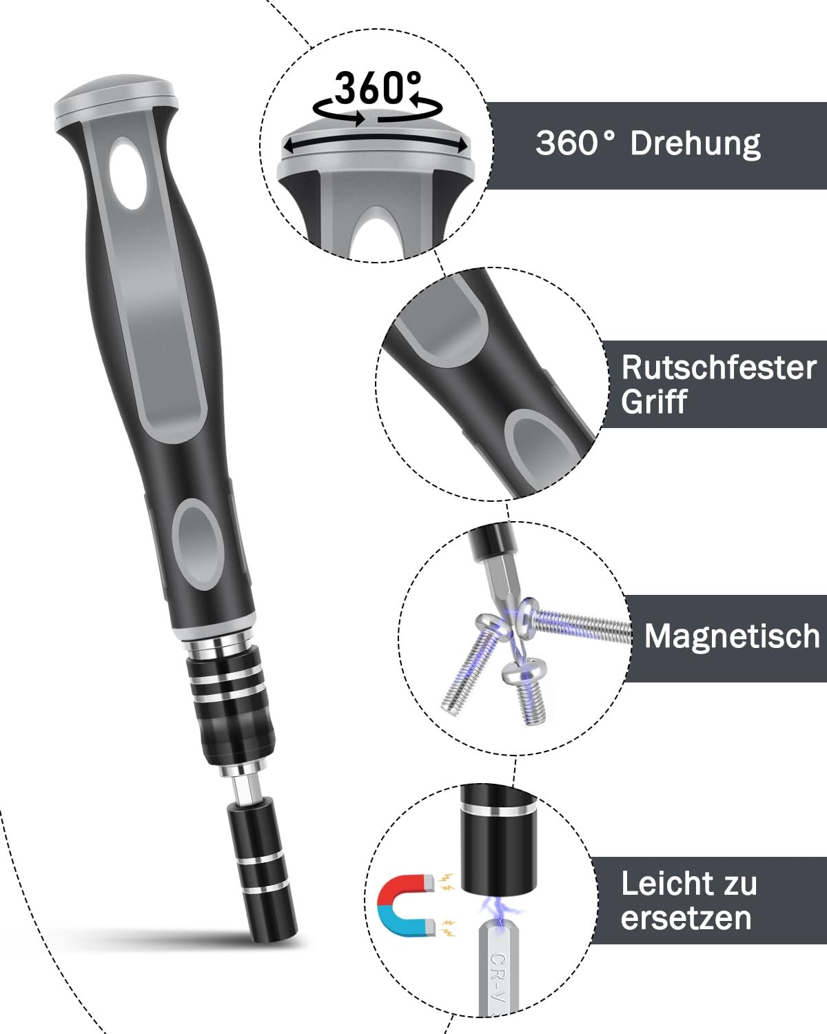 Набір викруток Lyool Mini 50 шт. Магнітний прецизійний механічний інструмент, фото №2 Набір викруток Lyool Mini 50 шт. Магнітний прецизійний механічний інструмент, фото №2