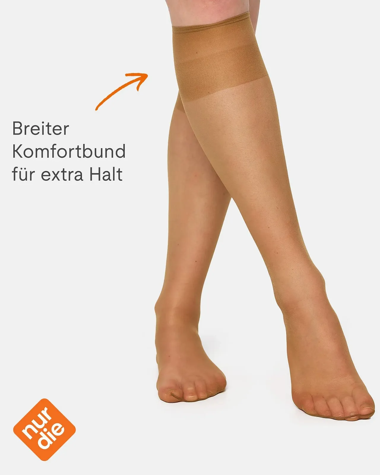 Шкарпетки до колін Nur Die 5 шт Seidenfein 15 DEN, фото №4 Шкарпетки до колін Nur Die 5 шт Seidenfein 15 DEN, фото №4