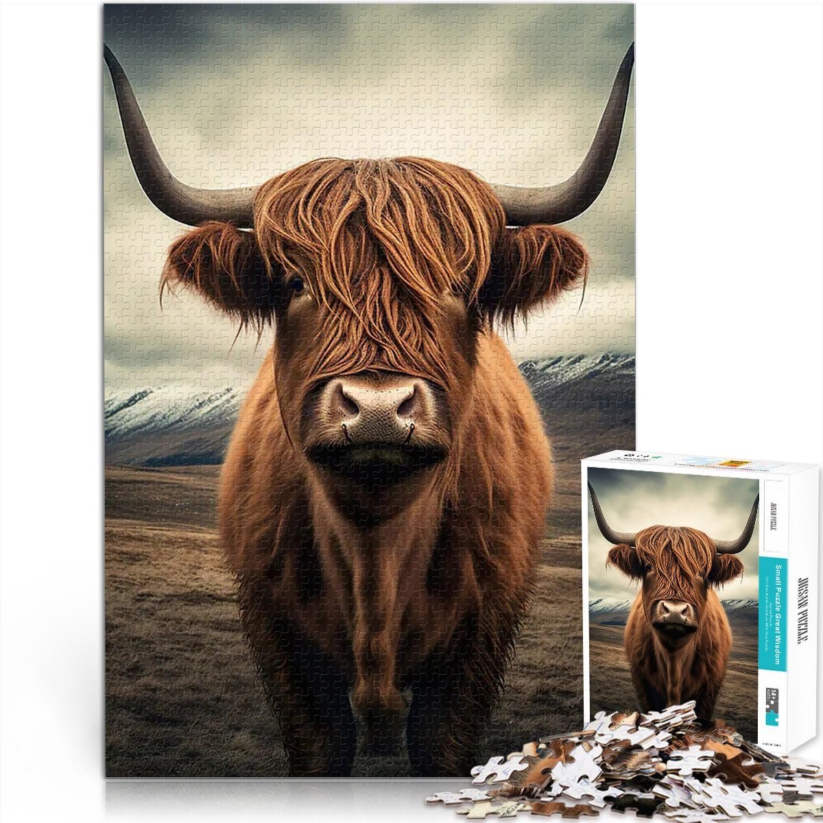 Пазл Highland Cattle 1000 деталей 38 x 26 см, фото №1