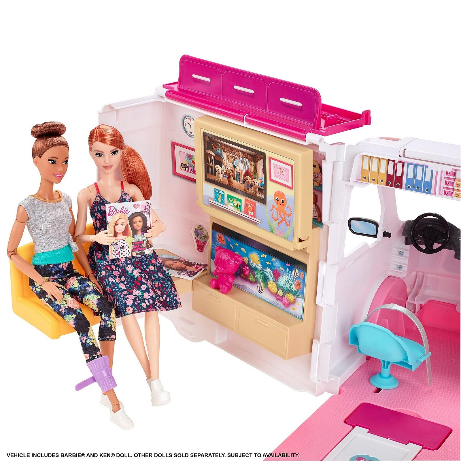 Ляльки Mattel Barbie GMG35 2 в 1 Швидка допомога з світлом і звуком, фото №3 Ляльки Mattel Barbie GMG35 2 в 1 Швидка допомога з світлом і звуком, фото №3