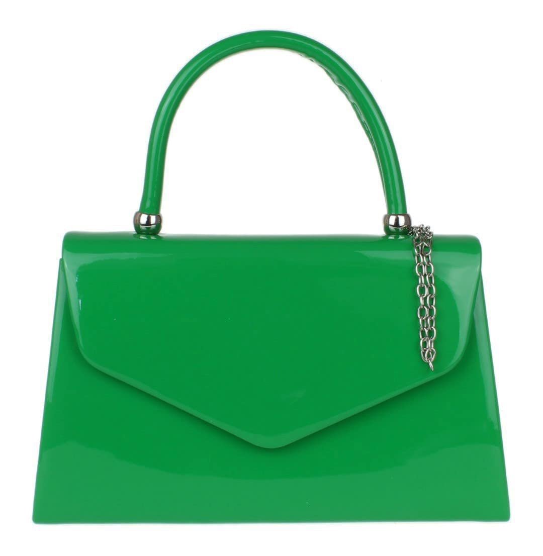 Клатч Girly Handbags лакированный, женский, маленький, жесткий, фото №1