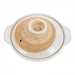 Жаровня Ceramic Керамическая с крышкой Легкая японская глиняная для супов и тушения Термостойкая - Фото 1