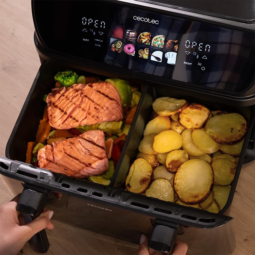 Мультипечь Cecotec Cecofry & Grill Duoheat 10000 10л Grill 2800Вт 40-200°C 10 программ, фото №11 Мультипечь Cecotec Cecofry & Grill Duoheat 10000 10л Grill 2800Вт 40-200°C 10 программ, фото №11