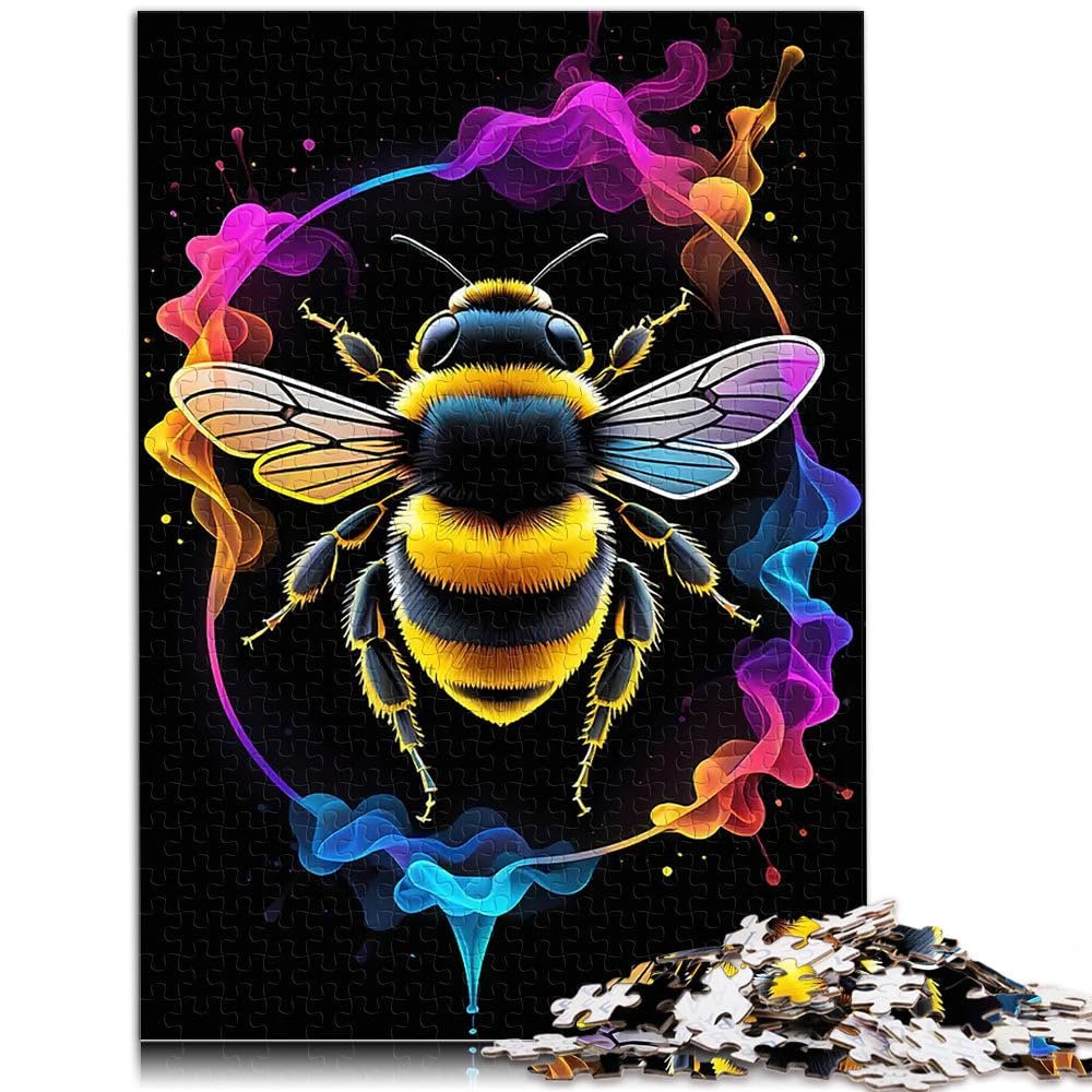 Пазл Bumble Bee in Neon Light 1000 элементов 38 x 26 см, фото №2 Пазл Bumble Bee in Neon Light 1000 элементов 38 x 26 см, фото №2