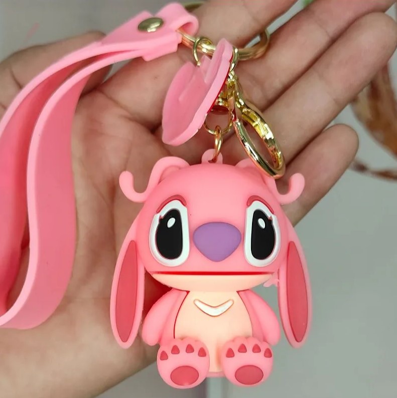 Брелок Ліло та Стіч рожевий з довгими вухами дитячий брелок на рюкзак, ключі 5 см, фото №4 Брелок Ліло та Стіч рожевий з довгими вухами дитячий брелок на рюкзак, ключі 5 см, фото №4
