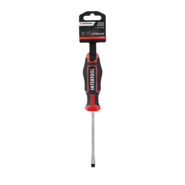 Викрутка SL6.0 100 мм S2 STORM INTERTOOL VT-3410, фото №5