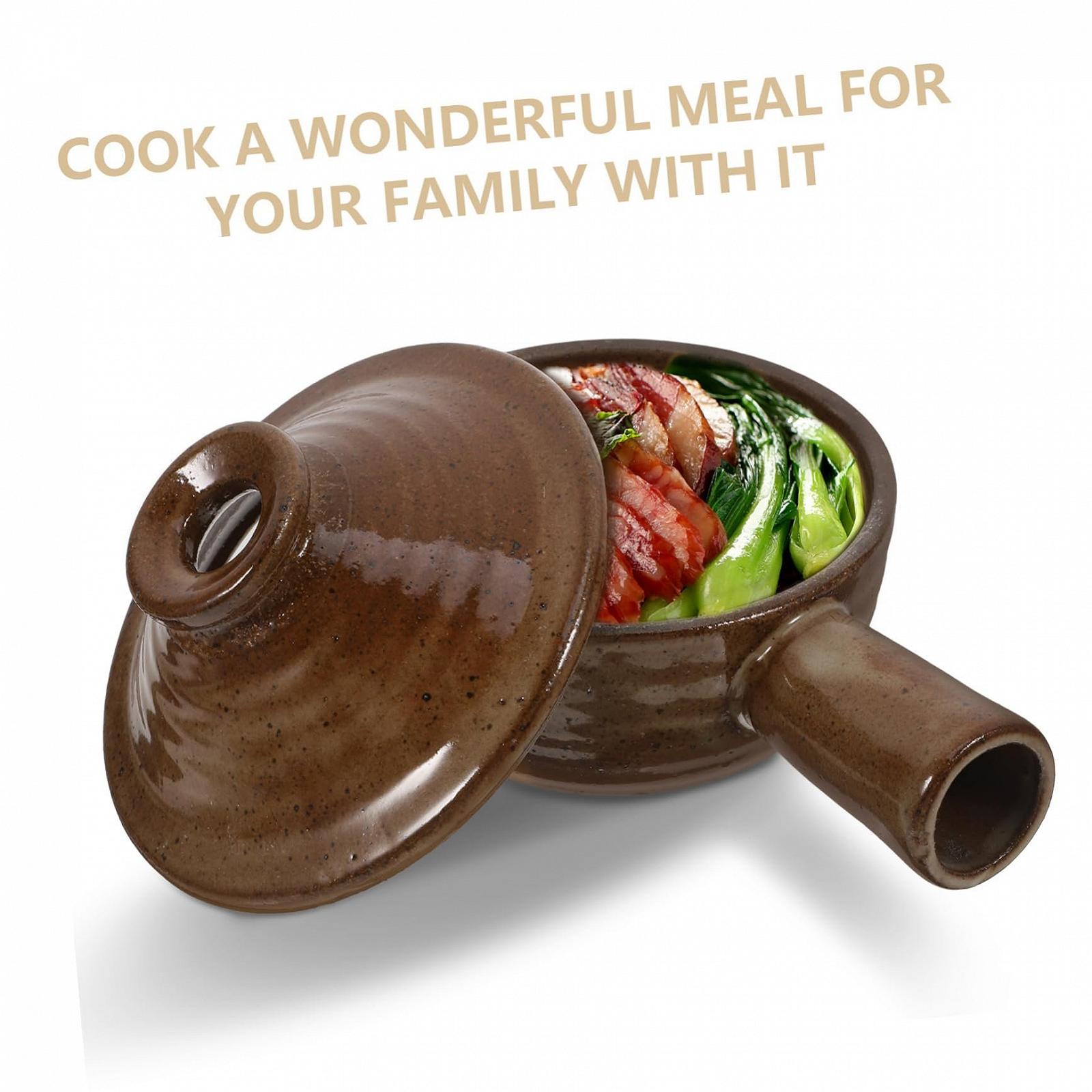 Кастрюля для запекания термостойкая с крышкой, фото №3