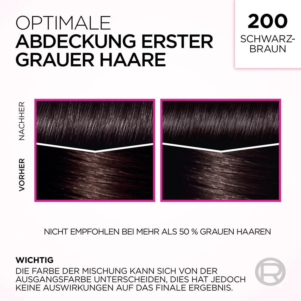 Фарба для волосся L'Oréal Paris Casting Crème Gloss 200 Чорно-коричневий (Коричневий), 1 шт, фото №7 Фарба для волосся L'Oréal Paris Casting Crème Gloss 200 Чорно-коричневий (Коричневий), 1 шт, фото №7