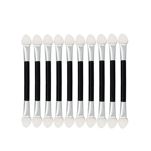 Пензлі для тіней IUNSER двосторонній 12 штук, аплікатор для підводки для очей (чорний, один розмір), фото №1