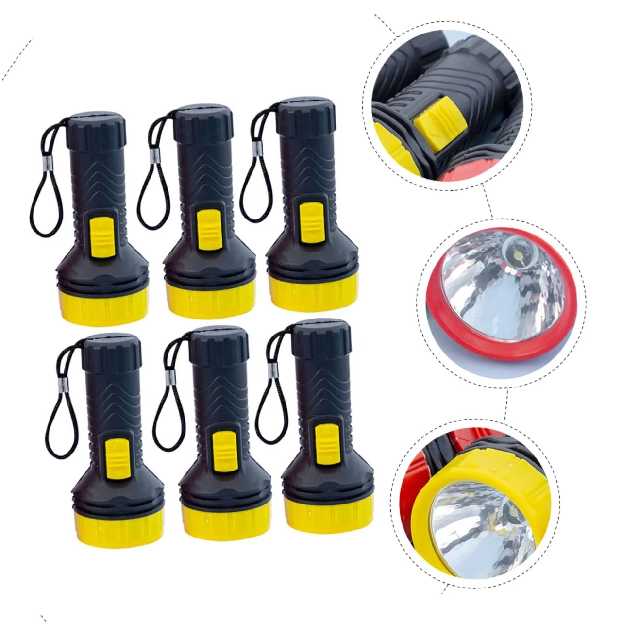 Міні-ліхтарик Veemoon, 6 шт, кишенькові , наповнювач для дитячих сумок, іграшка для різдвяного вертепу, світлодіодний невеликий подарунок для їзди, ABS, фото №9