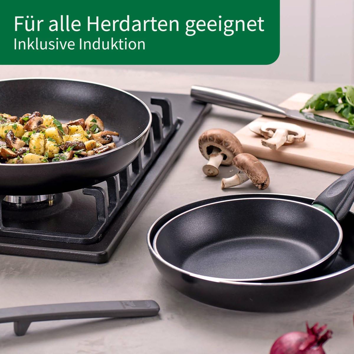 Сковорода FACKELMANN Chefkoch Bielefeld 28 см з антипригарним покриттям алюмінієва, фото №4 Сковорода FACKELMANN Chefkoch Bielefeld 28 см з антипригарним покриттям алюмінієва, фото №4