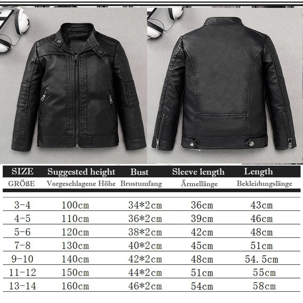 Шкіряна куртка Linboo Дитяча куртка-бомбер мотоциклетна байкерська куртка зі штучної шкіри для дівчаток Перехідна куртка Весна Осінь, фото №7 Шкіряна куртка Linboo Дитяча куртка-бомбер мотоциклетна байкерська куртка зі штучної шкіри для дівчаток Перехідна куртка Весна Осінь, фото №7