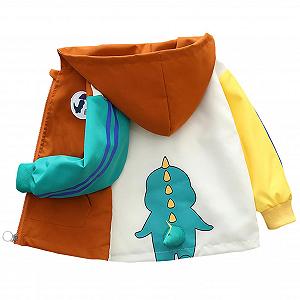 Перехідна куртка L SERVER Дитяча для хлопчиків з капюшоном Модна вітровка з мультяшним малюнком Легка зручна весняна - Фото 1