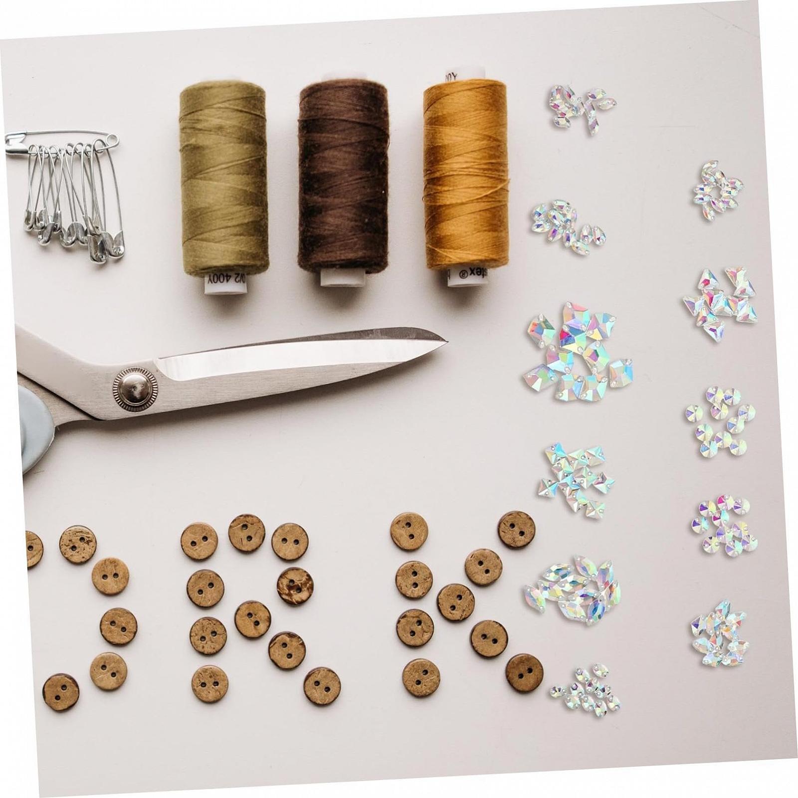 Ґудзики декоративні Operitacx з двома отворами, 120 шт, фото №2