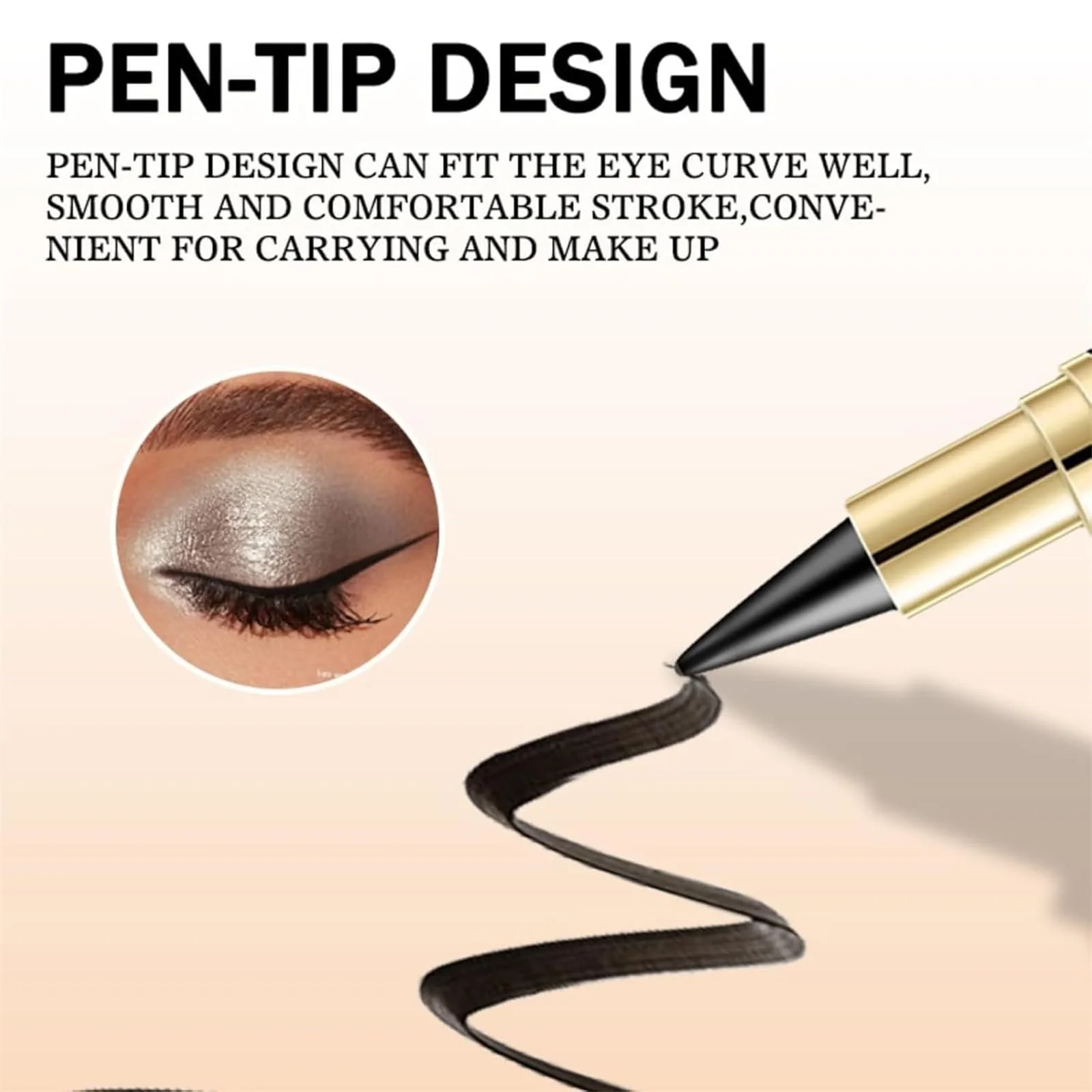 Гель-Олівець Ayky Long Wear Gel Eyeliner, чорний, фото №4 Гель-Олівець Ayky Long Wear Gel Eyeliner, чорний, фото №4