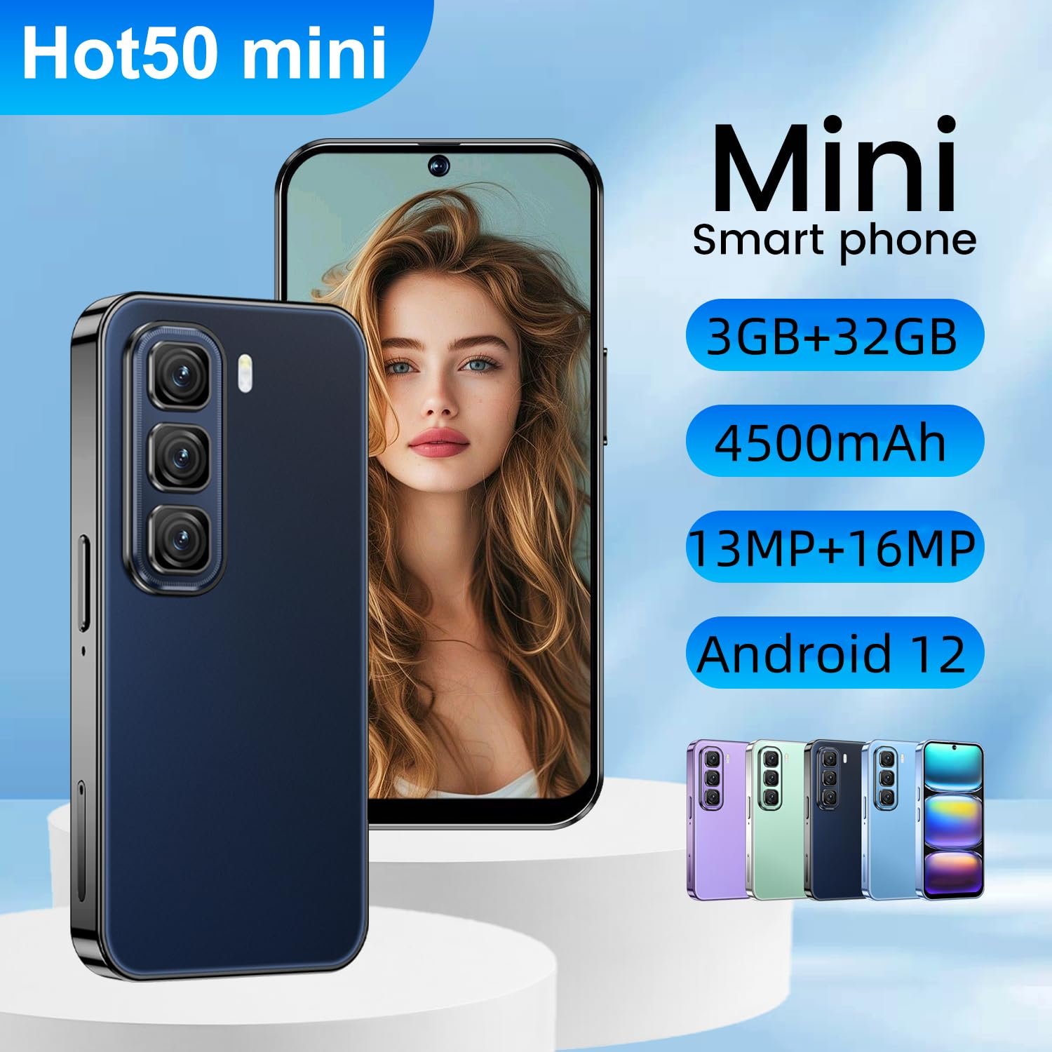 Смартфон Hot50mini 2GB/16GB 4.0" HD 2600mAh Purple, фото №7