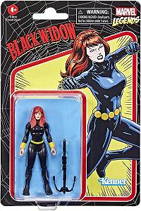 Фігурка Чорна Вдова Marvel Legends Series Retro 375 Collection, 9,5 см, 1 аксесуар synthetic.ua - Фото 1