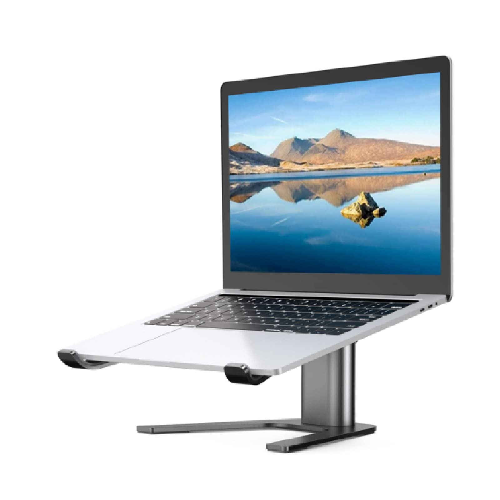 Регульована Підставка для Ноутбука, Портативний Тримач для Комп'ютера з Алюмінієвого Сплаву для Розсіювання Тепла для 8-18" Ноутбуків та Планшетів, фото №2