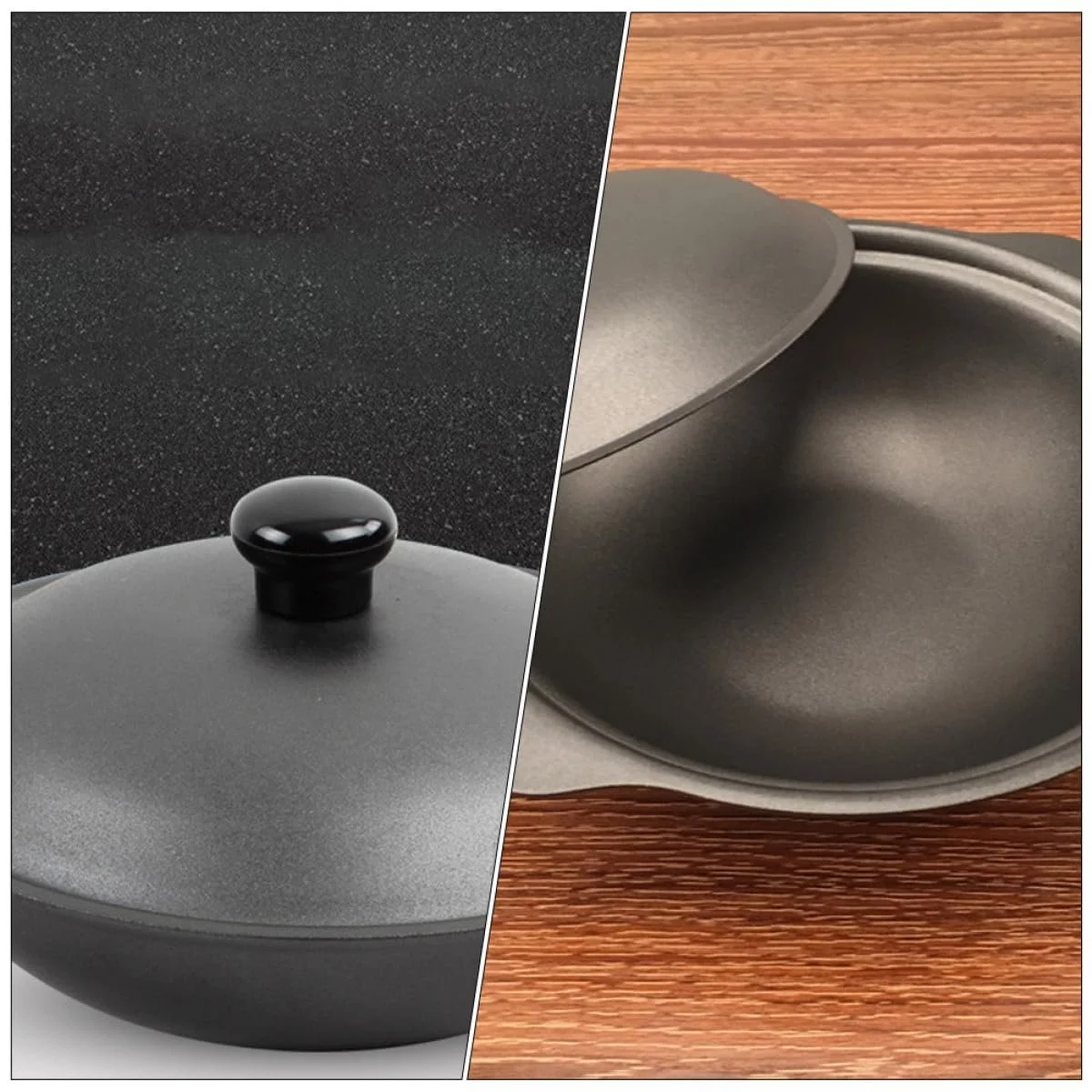 Каструля-жаровня BESPORTBLE 18 см чавунна з кришкою для індукційних плит, фото №8