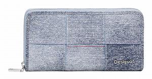 Кошелек Desigual Mone Denim Fiona Long Denim Raw - Фото 1