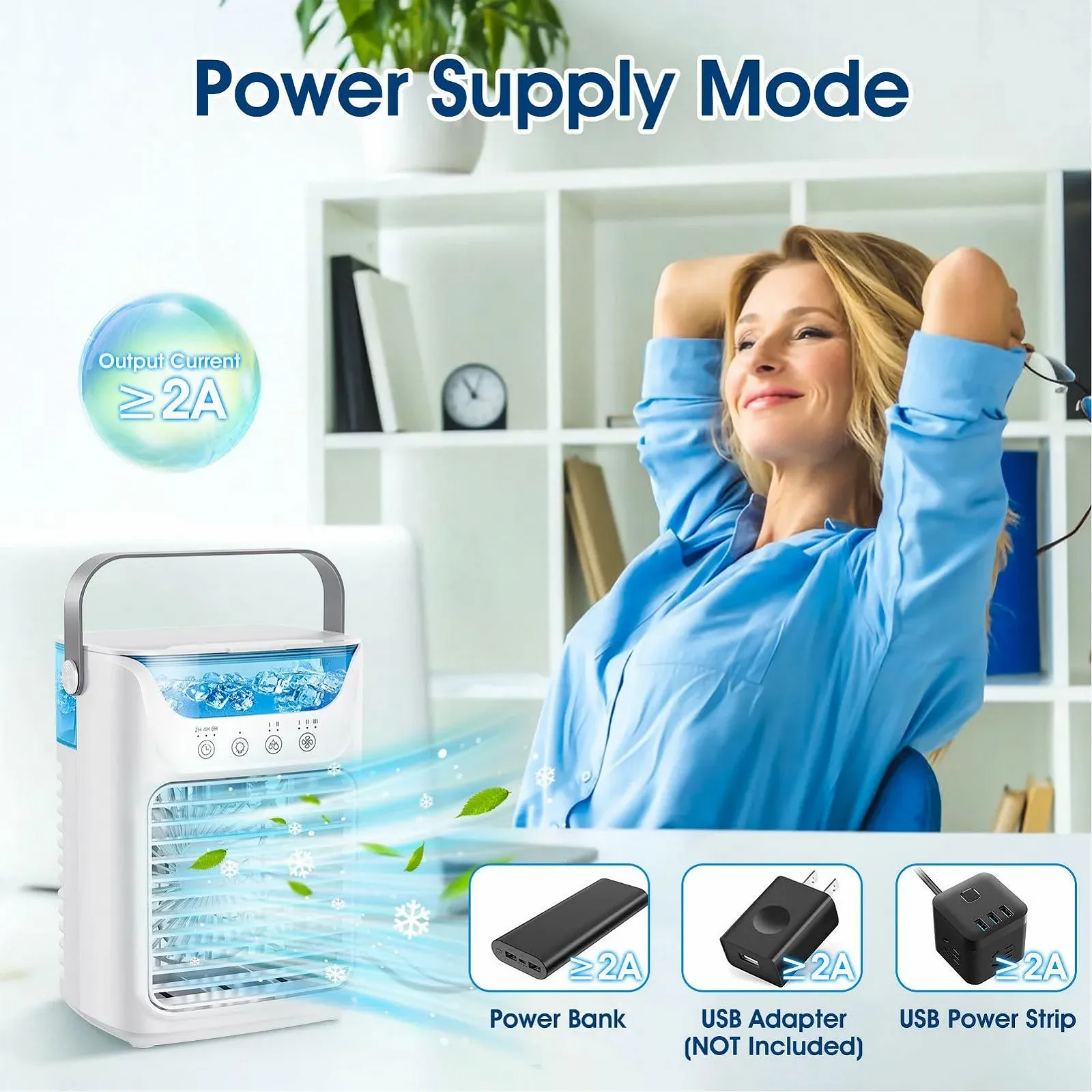 Мобільний кондиціонер Bewinner 4-в-1 700 мл, фото №3