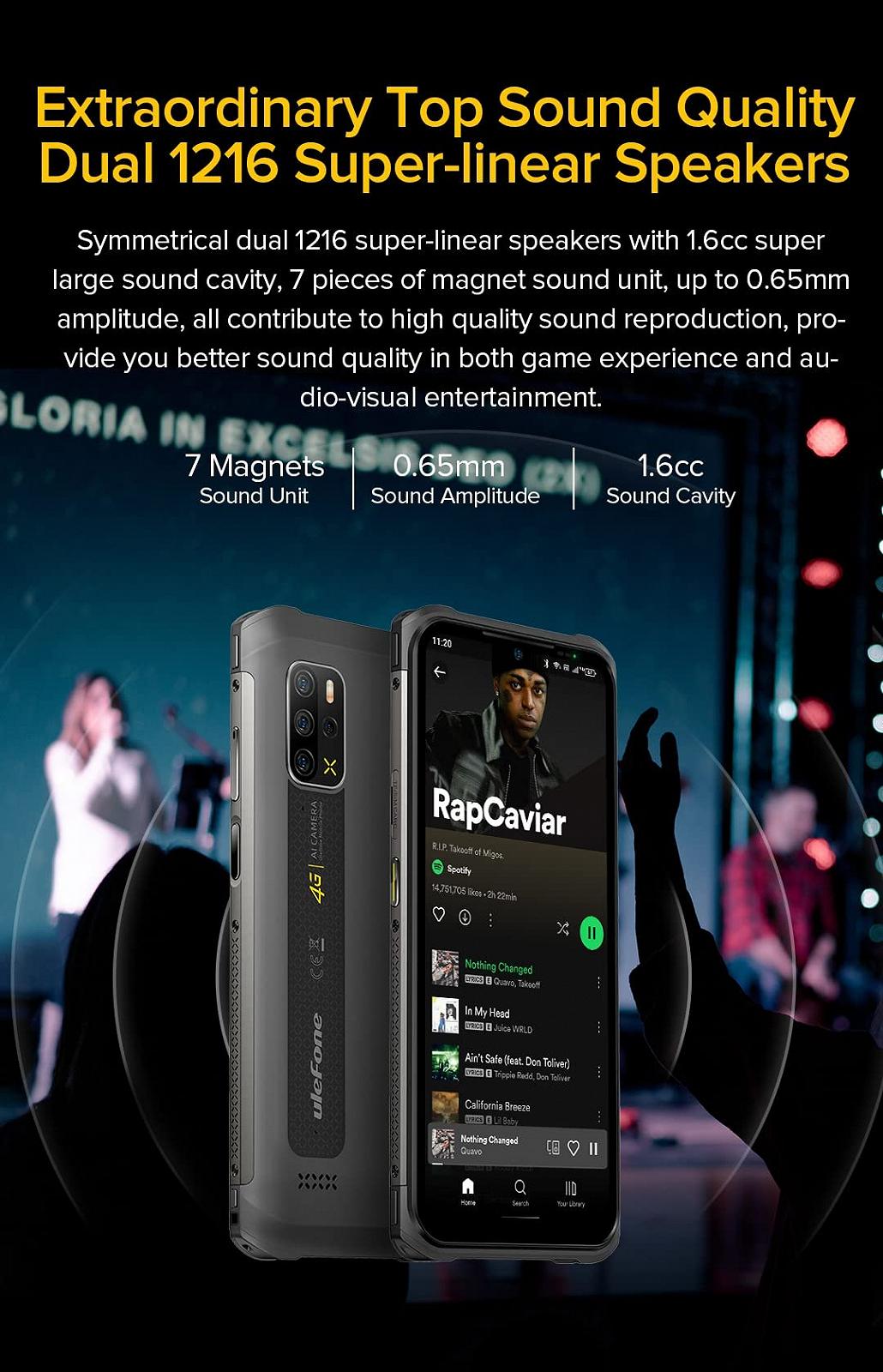 Защищенный смартфон Ulefone Armor 12S Helio G99 8/128 GB 6.52" Android 12 IP68 IP69K 50 MP NFC, фото №7