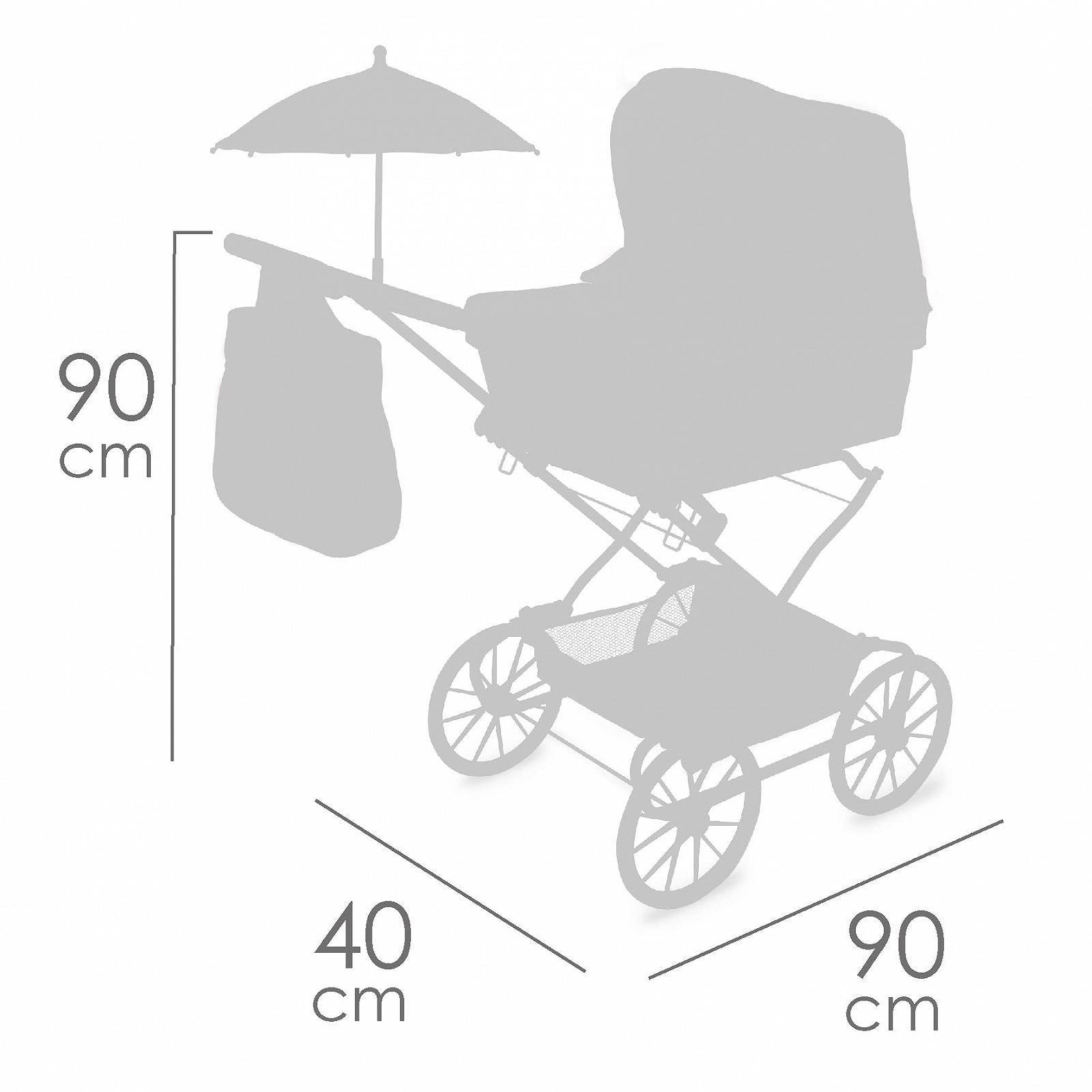 Коляска DeCuevas Funny Reborn 82086 Розовый Белый и Серый, фото №5 Коляска DeCuevas Funny Reborn 82086 Розовый Белый и Серый, фото №5