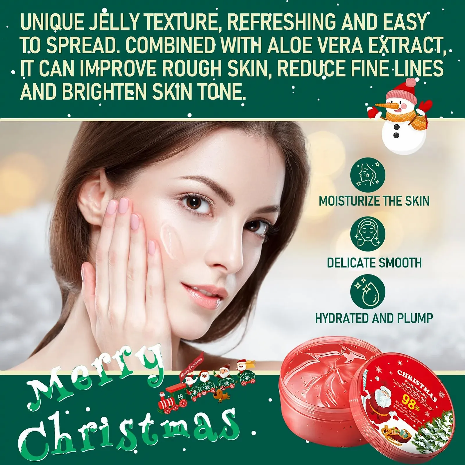 Подарочный набор для ухода за руками и ногами Christmas (кремы, карандаши, гель, полотенце), фото №5