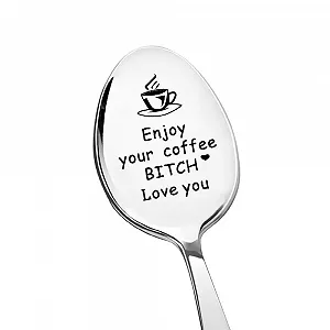 Смешная кофейная ложка Funny Coffee Spoon, подарок для девушек, женщин, лучшие подарки на день рождения для друзей, лучших подруг, любителей чая и кофе, подарки для девушки, я люблю тебя, подарки для лучших друзей - Фото 1