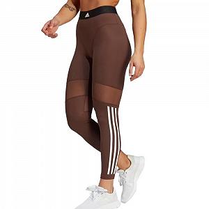Леггинсы Adidas Hyglm Женские Коричневый - Фото 1