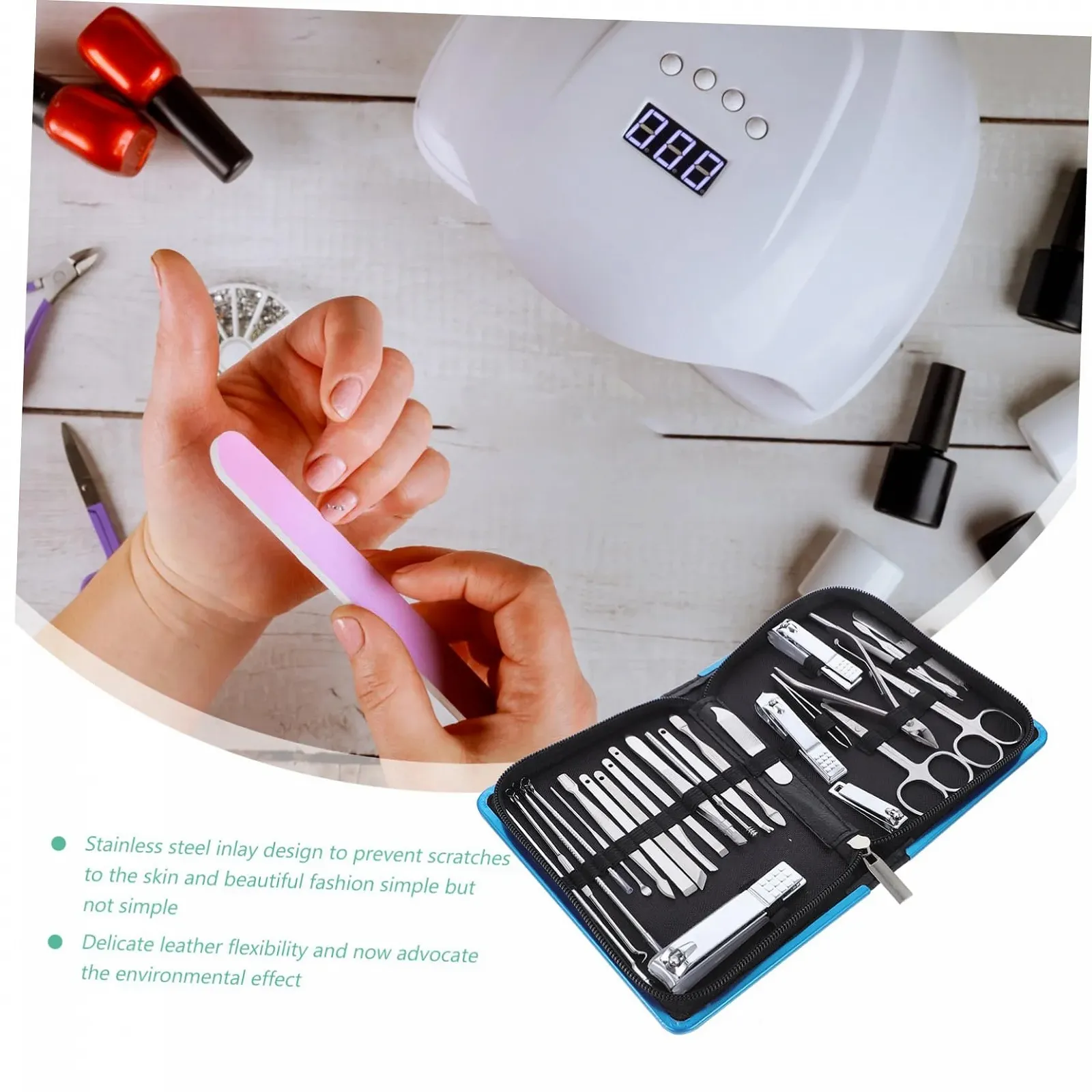 Набор для маникюра и педикюра Beaupretty 26 штук, фото №3 Набор для маникюра и педикюра Beaupretty 26 штук, фото №3