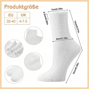 Носки с оборками Белый Черный Женские 35-40 Хлопковые однотонные балетные носки synthetic.ua - Фото 1