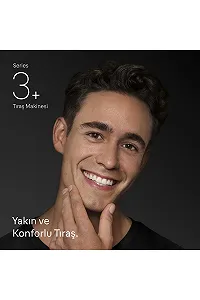 Електробритва Braun Series 3 з 3 гнучкими лезами та аксесуарами для тримера для бороди для сухого гоління synthetic.ua - Фото 1