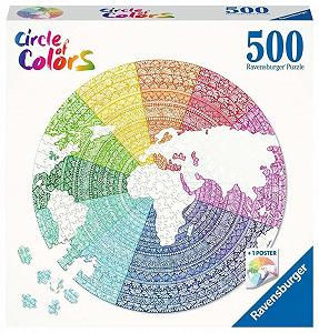 Пазл Ravensburger Circle of Colours Mandala 17168 500 елементів круглий 52 см - Фото 1