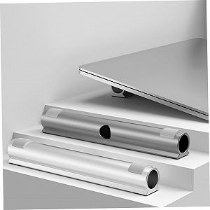 Подставка для ноутбука Алюминиевая с держателем для кабеля, противоскользящей подкладкой synthetic.ua - Фото 1