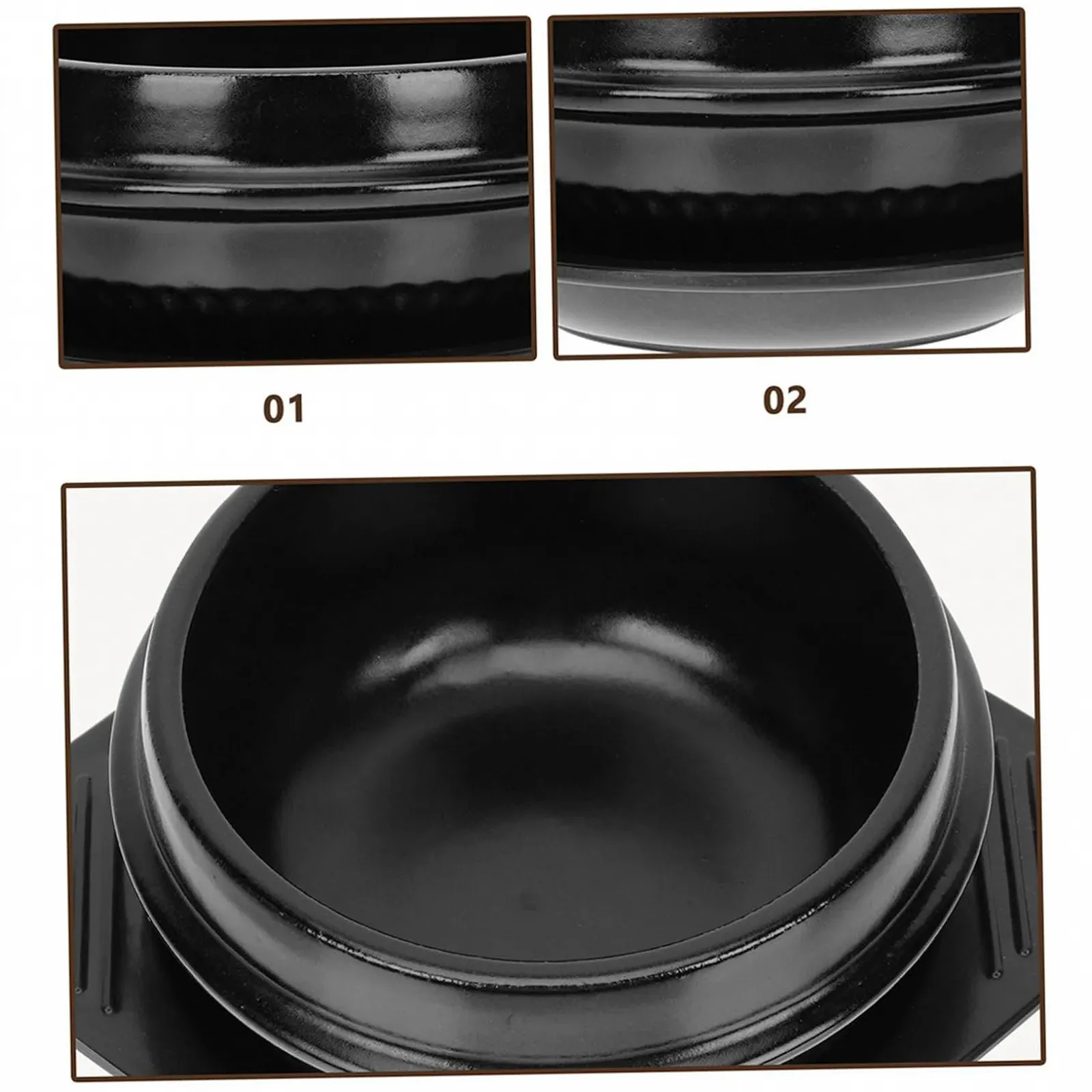 Гусятниця для запікання IMIKEYA Керамічна термостійка з тацею, фото №4
