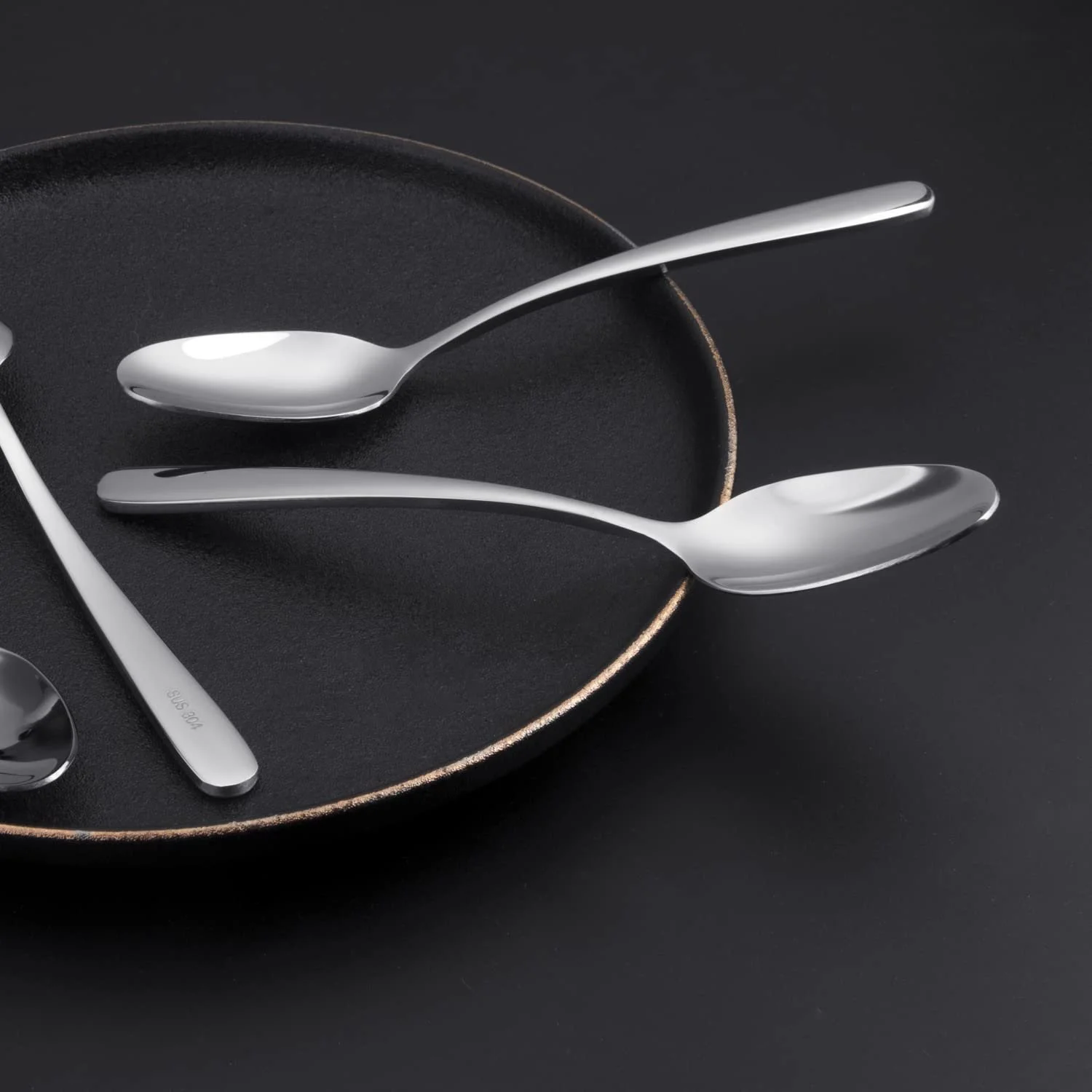 Ложка чайная из нержавеющей стали Набор из 6 штук (18/10 Нержавеющая сталь), фото №4